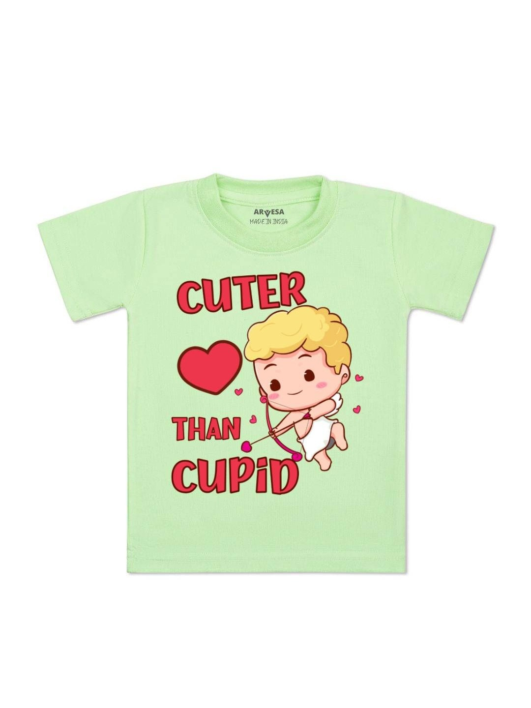Cuter Than Cupid Printed Kids Tshirt
