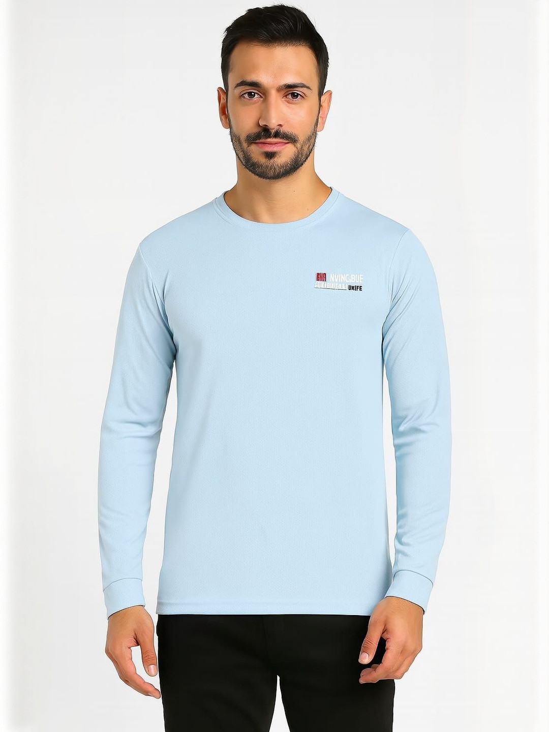 WILD ELEPHANT Round Neck Brand Logo Printed T-shirt