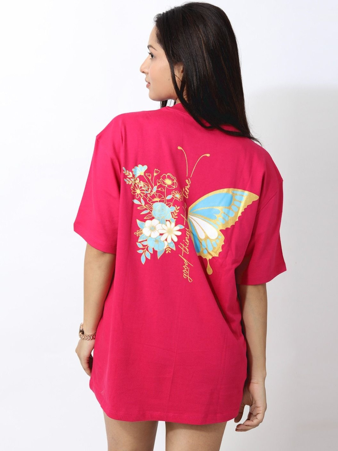 VIVANA Graphic Printed Cotton T-shirt
