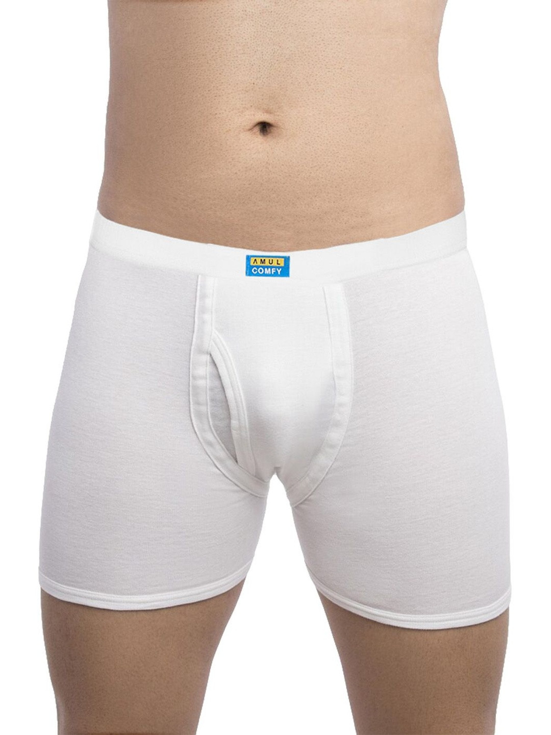 AMUL COMFY Men's Pack of 6 Inner Elastic Front Open Trunks