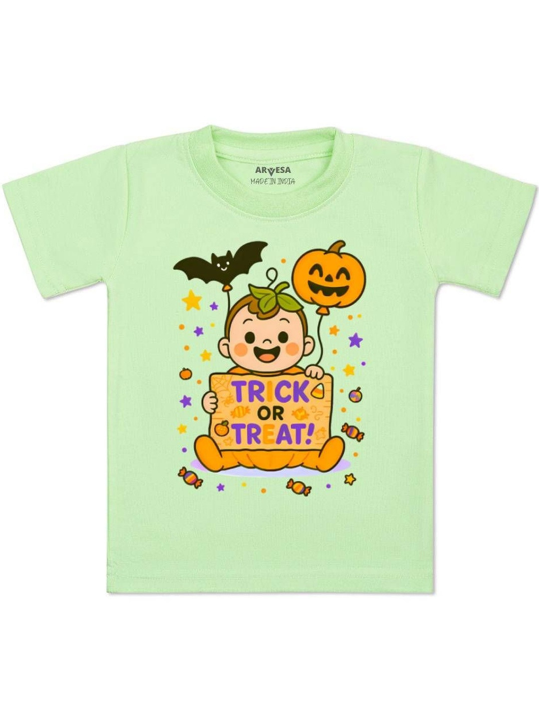 Trick or TreatPrinted Kids Tshirt