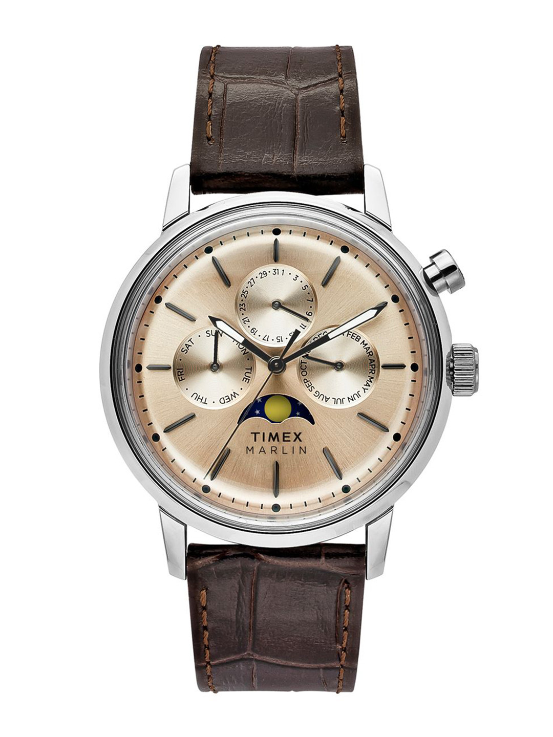 Timex Men Marlin Dial & Leather Straps Analogue Watch TWEG26801