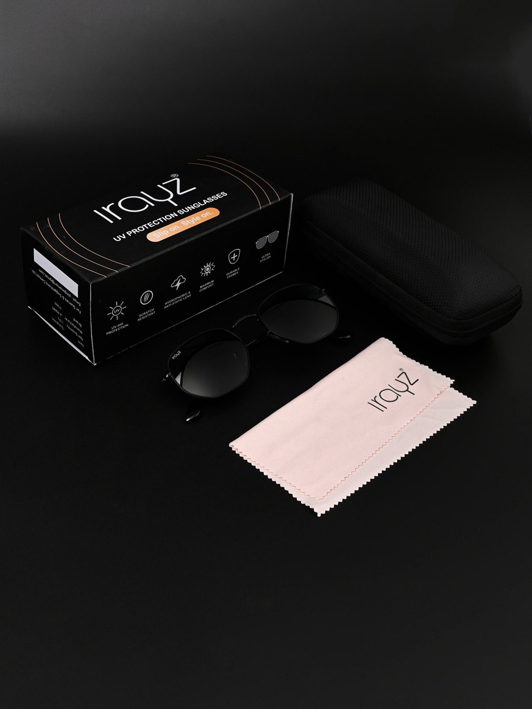 Irayz Unisex UV Protected Lens Other Sunglasses 3550-Full-Black