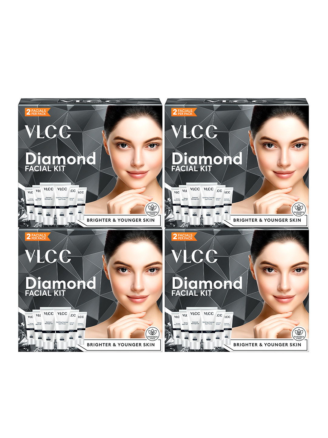 VLCC Set of 4 Diamond Polishing Single Facial Kit