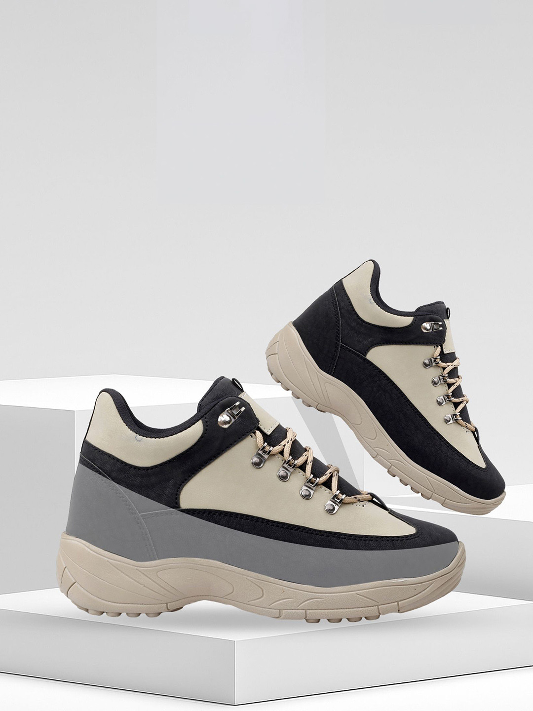 Bxxy Men Running Non-Marking 9 Cm Hidden Height Increasing Elevator Sports Shoes