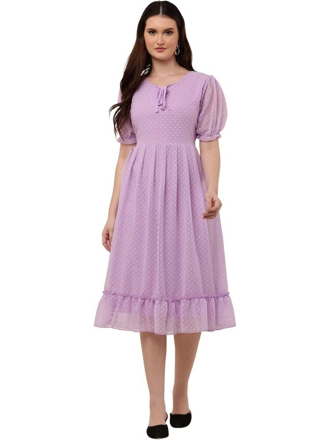 vashist Women Georgette Fit and Flare Dress