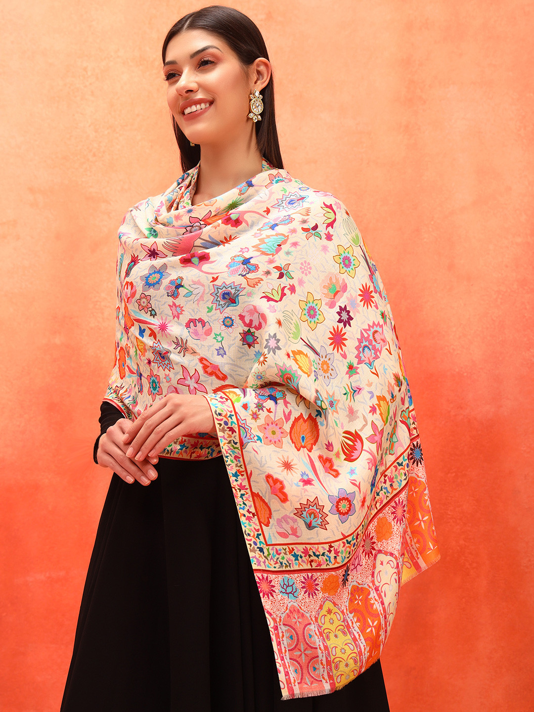 Pashmoda Women Ethnic Motifs Printed Stole