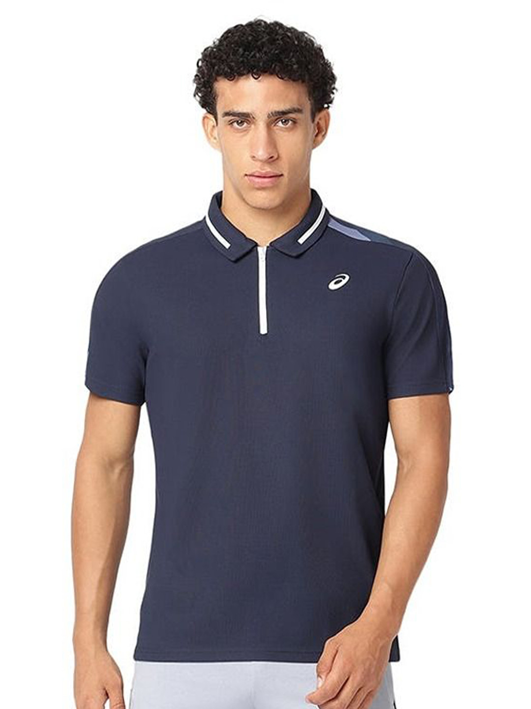 ASICS Men Typography Printed Polo Collar T-shirt