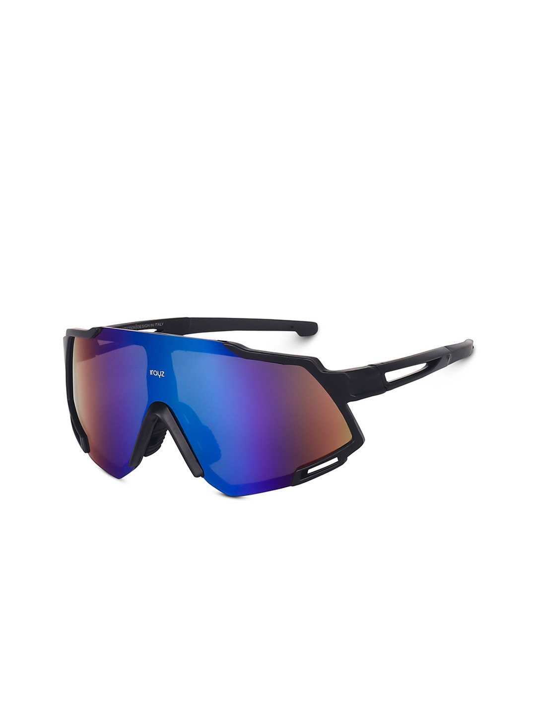 Irayz Unisex UV Protected Sports Sunglasses Bull Black 03