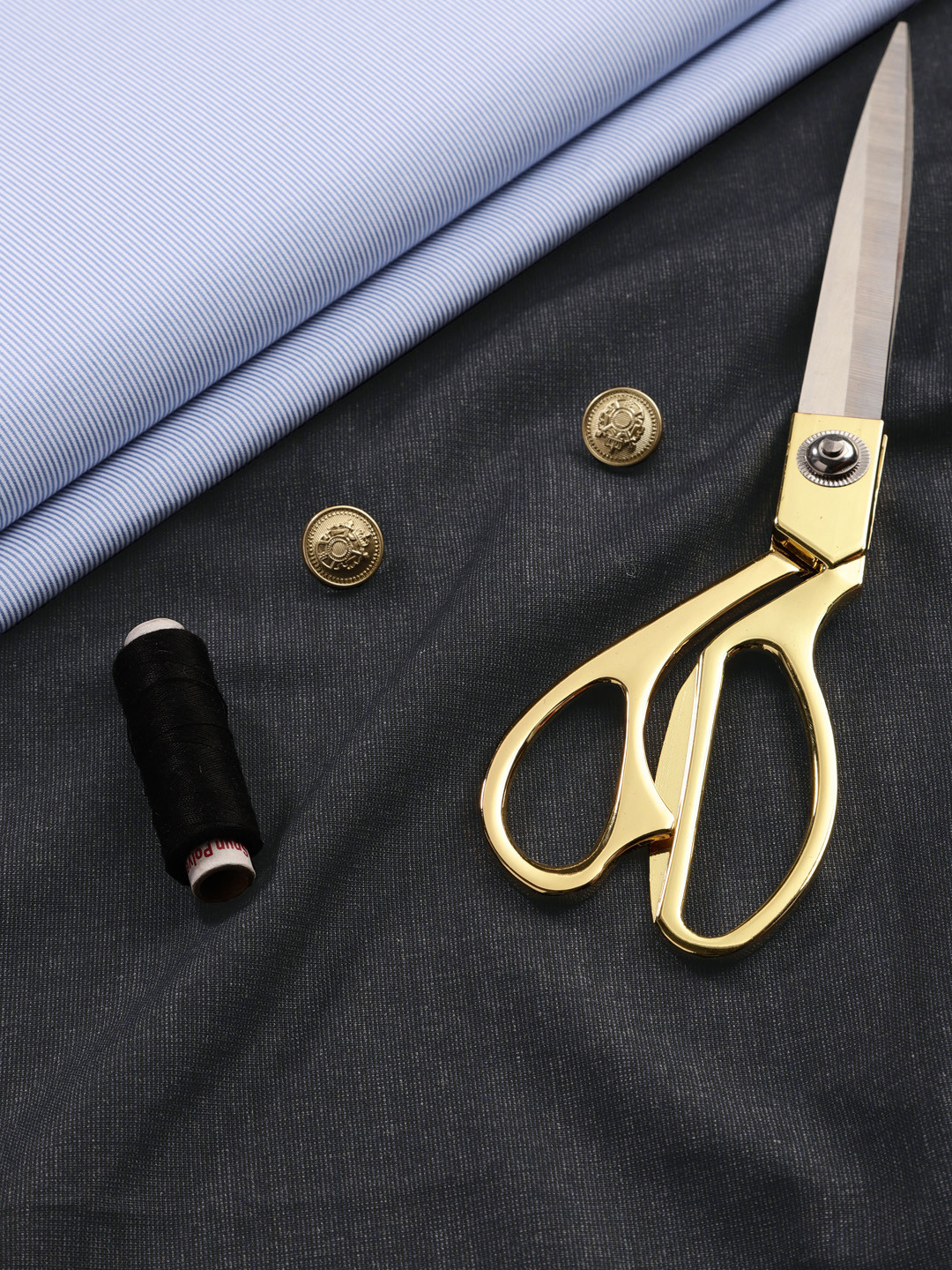 Raymond Men Striped Cotton Shirt and Trousers Clothing Fabric