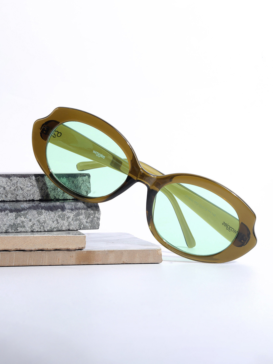 Woggles Unisex Oval UV Protected Lens Sunglasses WOCN-POV-3892C2