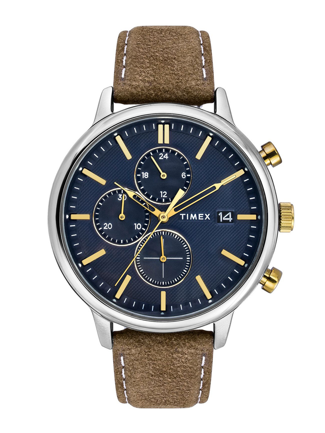 Timex Men Chicago Leather Straps Analogue Watch TWEG26904