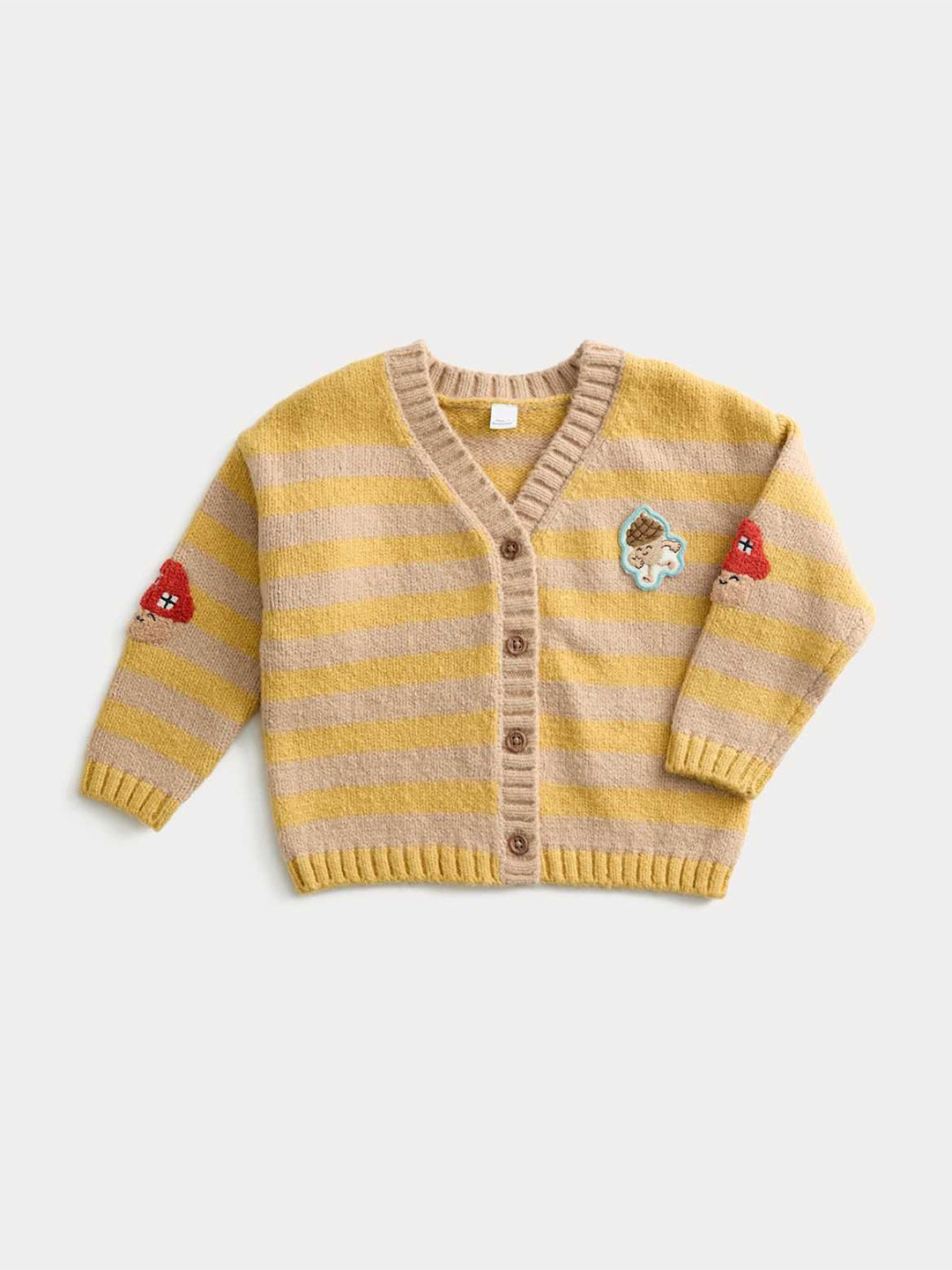 Marks & Spencer Girls Striped Knitted Cardigan Sweater