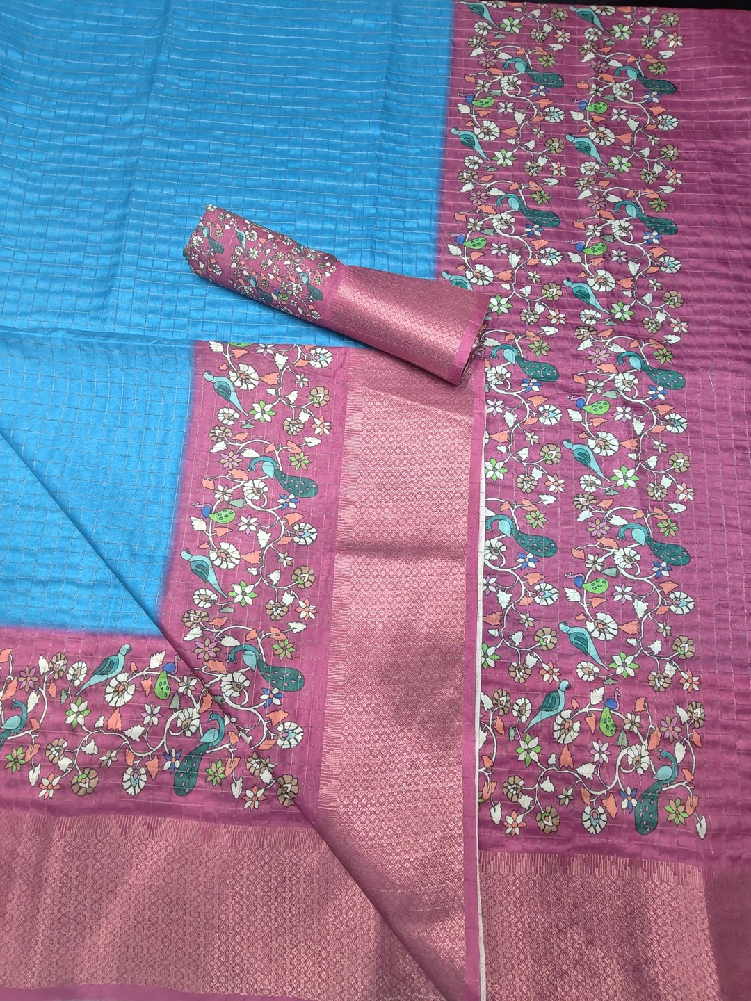 J 6 DESIGNER Checked Saree