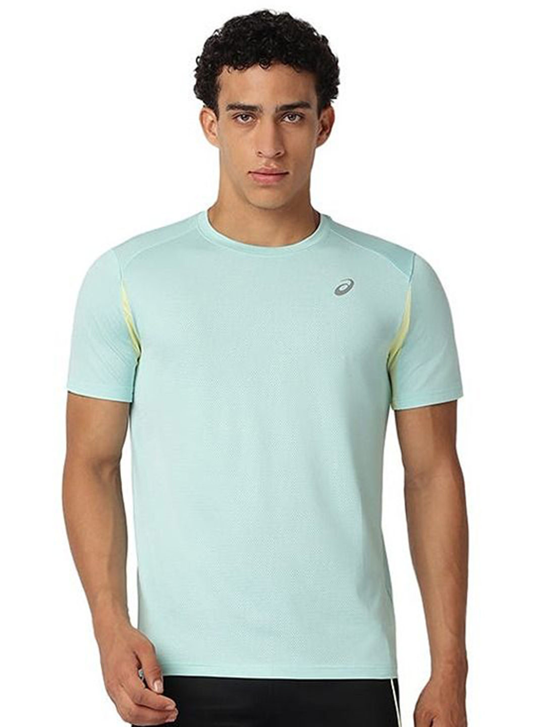 ASICS Men Self Design Round Neck T-shirt