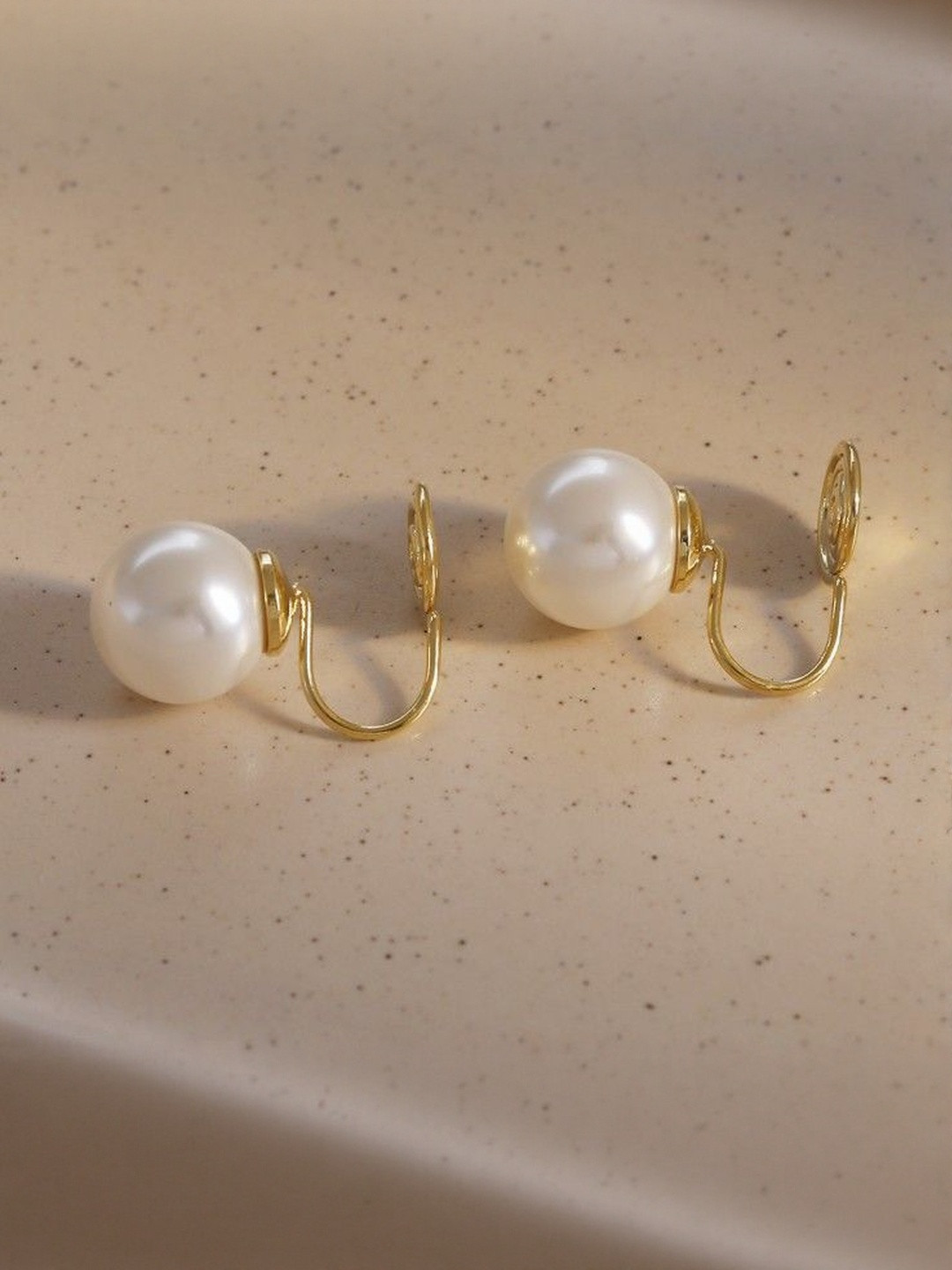 Pearl Non Piercing Korean Earrings Tops