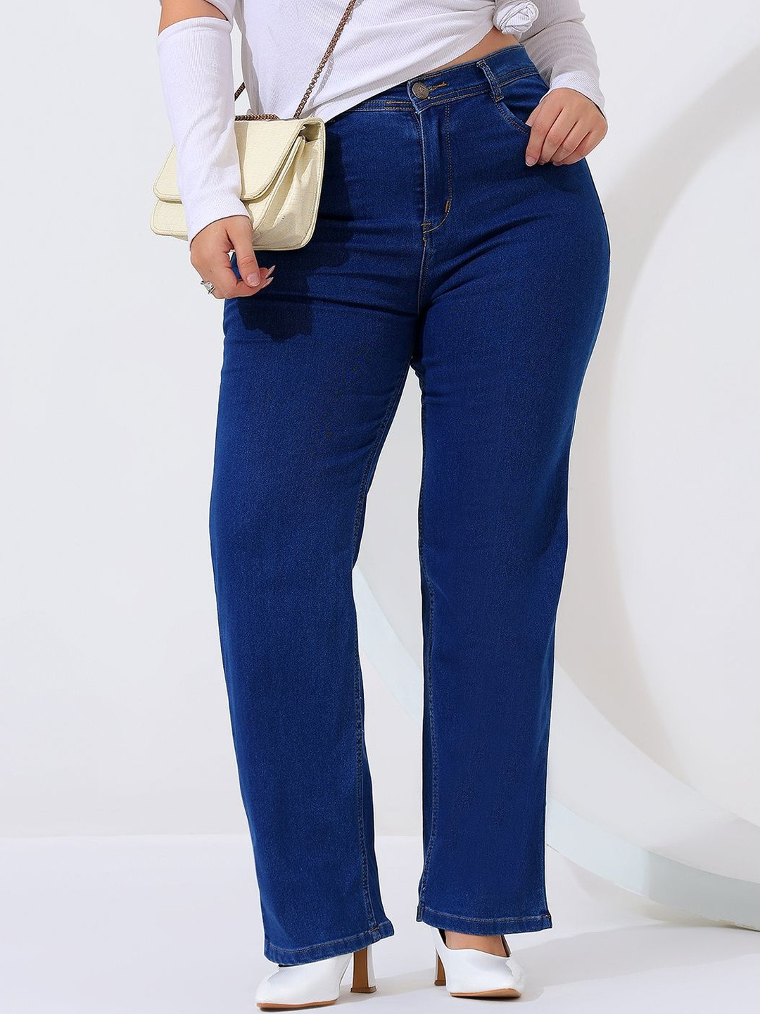 Nifty Women Plus Size Straight Fit Jeans