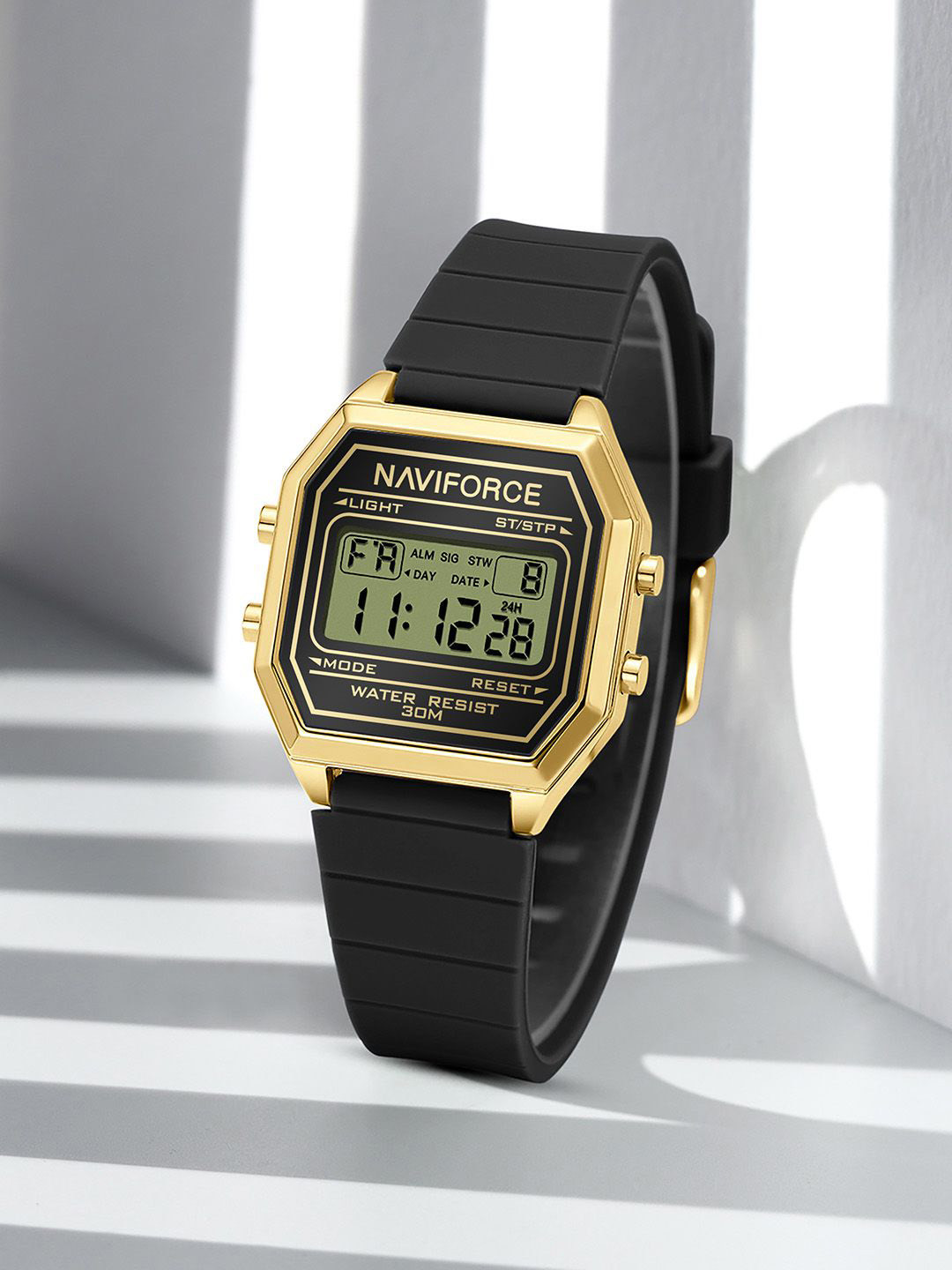 Naviforce Women Square Dial & Straps Digital Watch NF5063T G-B-B