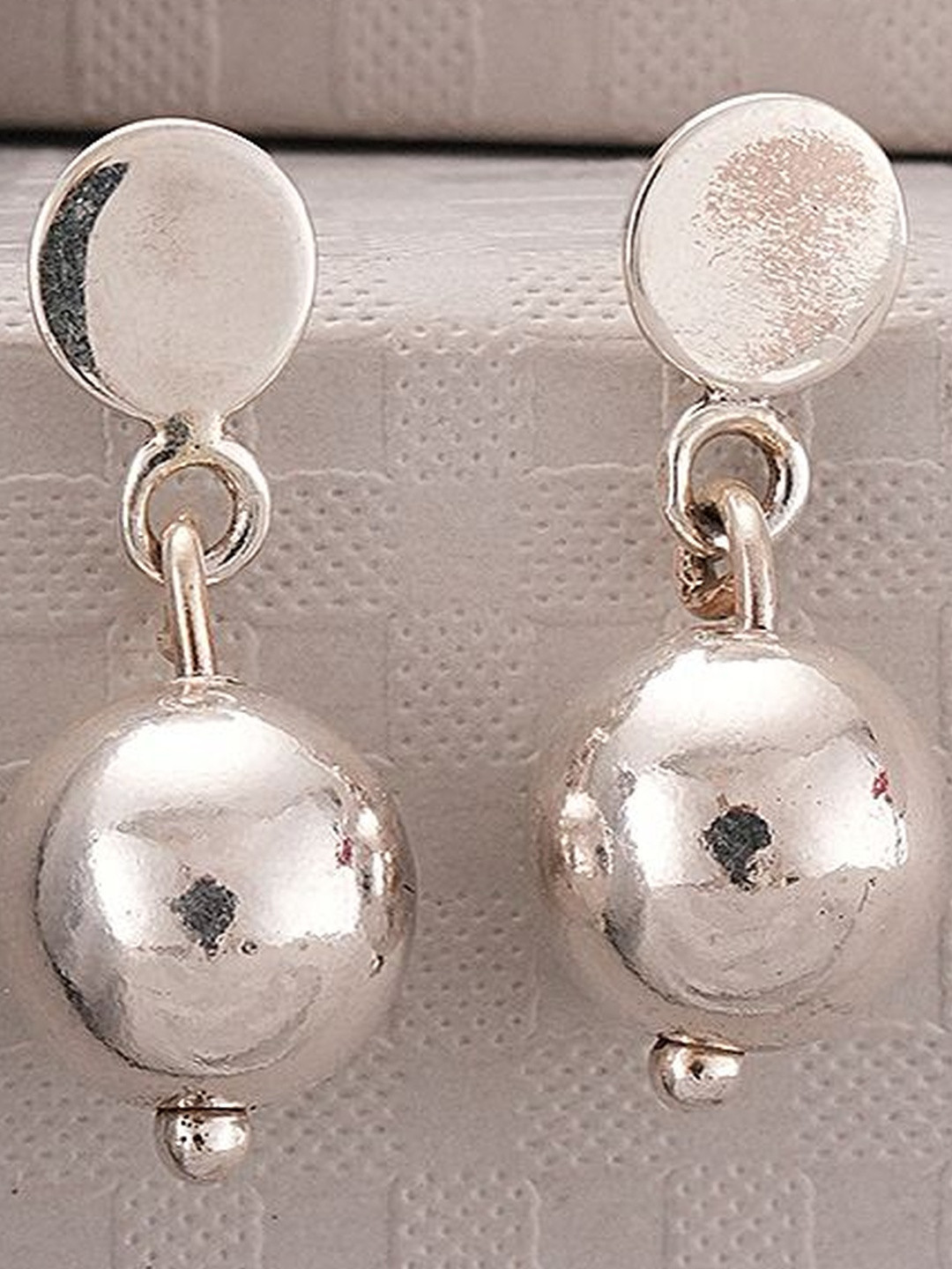 SARAF SILVERETZ Women Spherical Drop Earrings