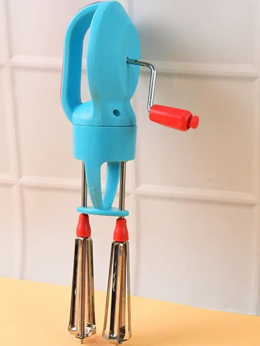 DeoDap Manual Hand Beater Dual Stainless Steel Whisker