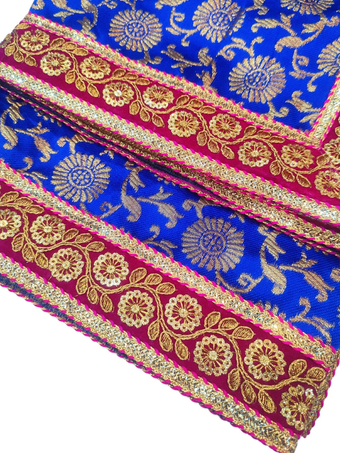 Navti Creations Unisex Silk Blend Dyed Dupatta