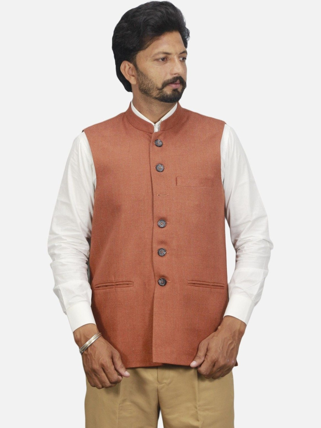 GARGIAN Master Cut Men Copper Polyester Jackets