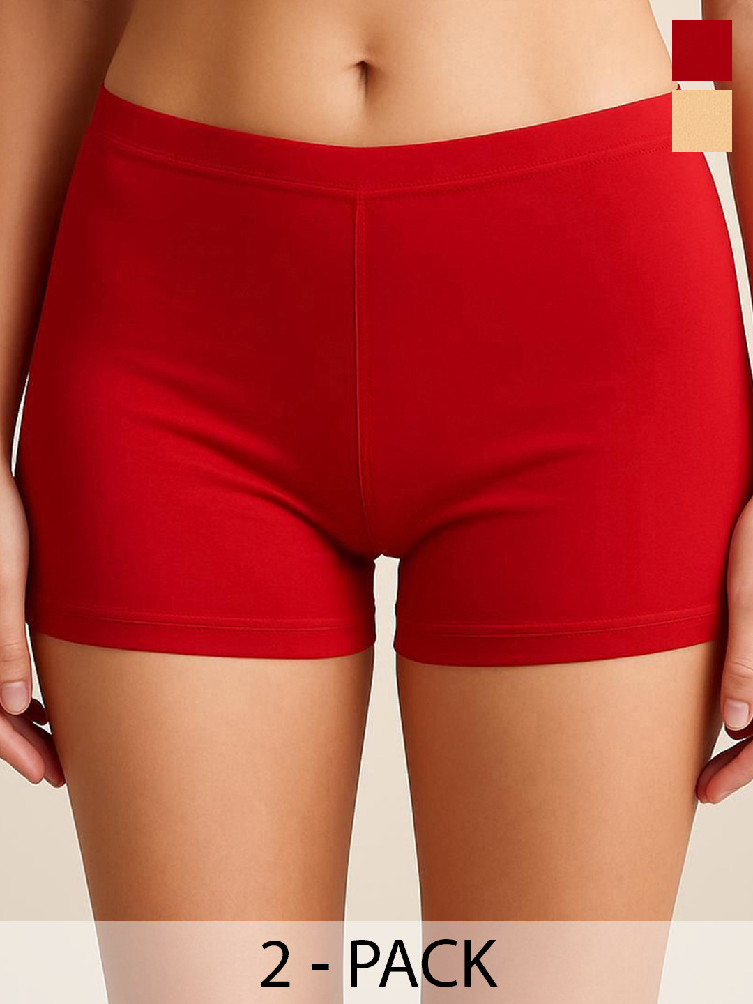 Attire Zone Women Pack Of 2 Super Boys Shorts Briefs