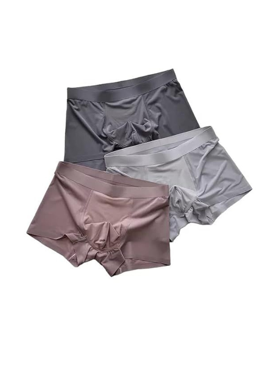 ASJAR Pack Of 3 Mid-Rise Cotton Short Boxer Briefs - 01 Boxer Briefs-3 L