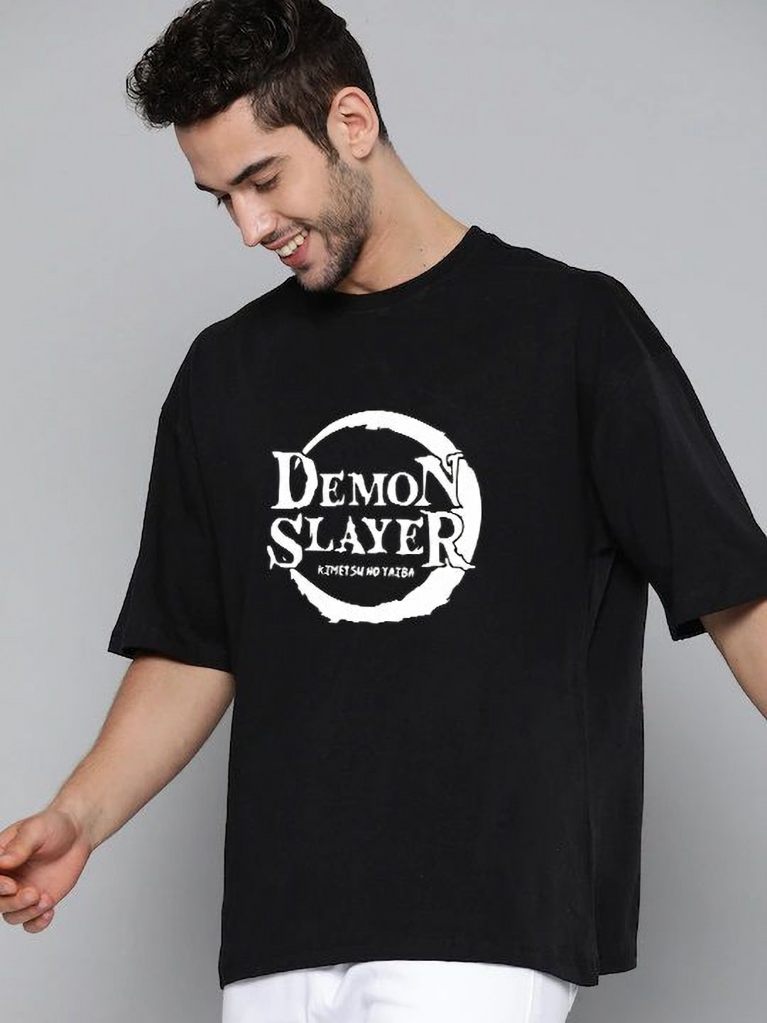 Organic Chics Demon Slayer Printed Pure Cotton Anti Odour T-shirt