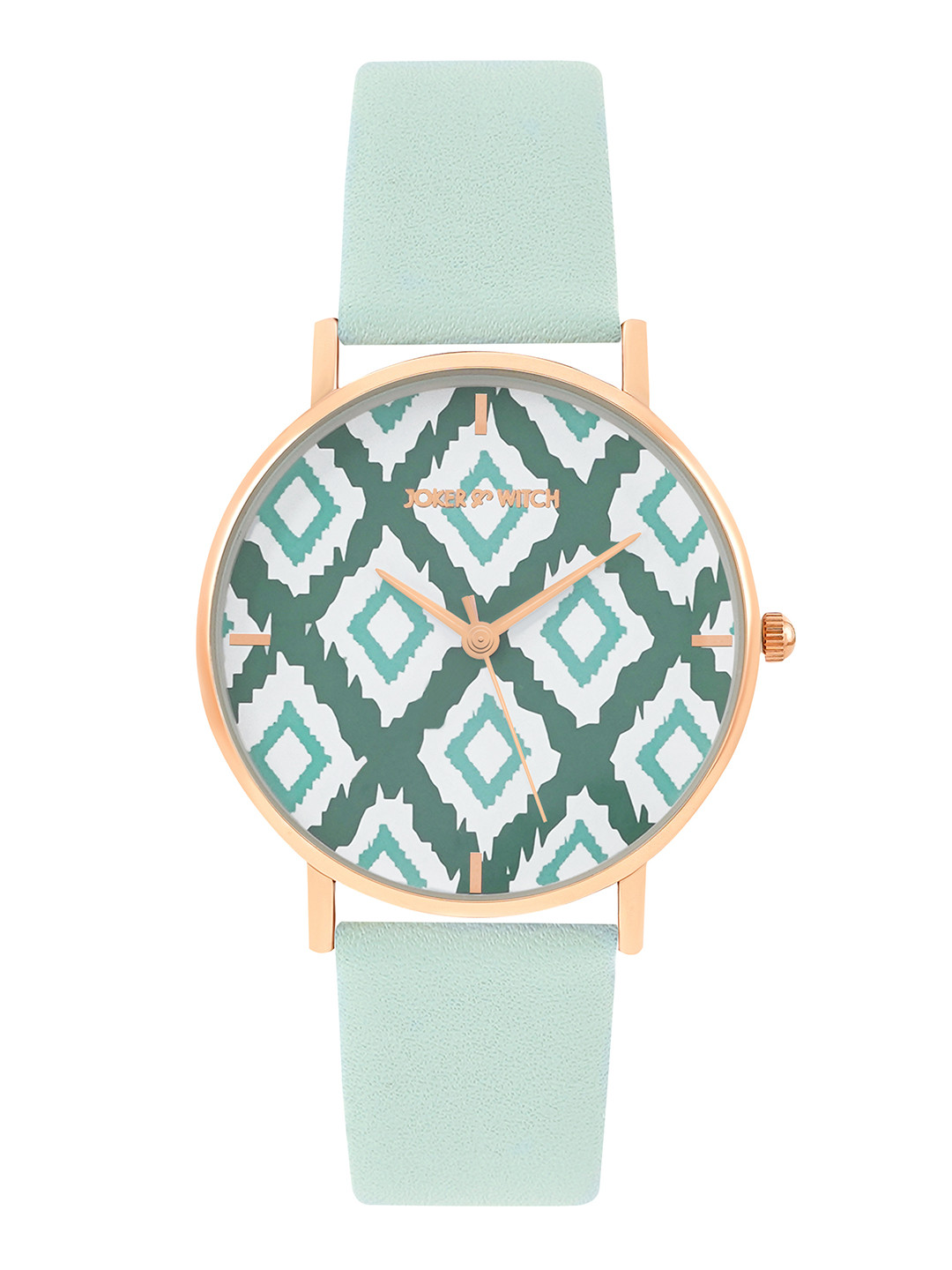 JOKER & WITCH Women Green Printed Dial & Green Synthetic Straps Analogue Watch AMWW609