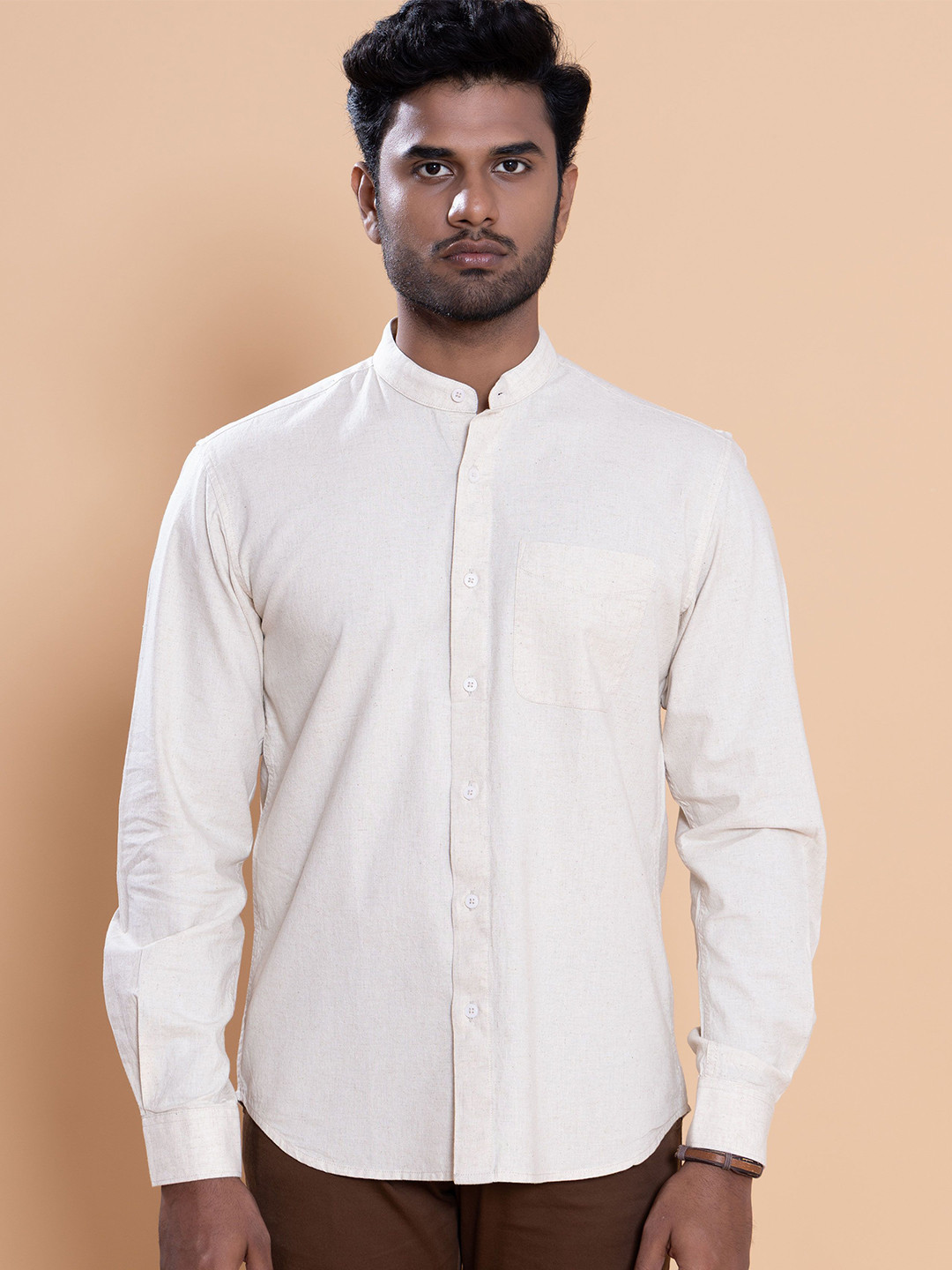 Native Bull Men Classic Casual Cotton Shirt