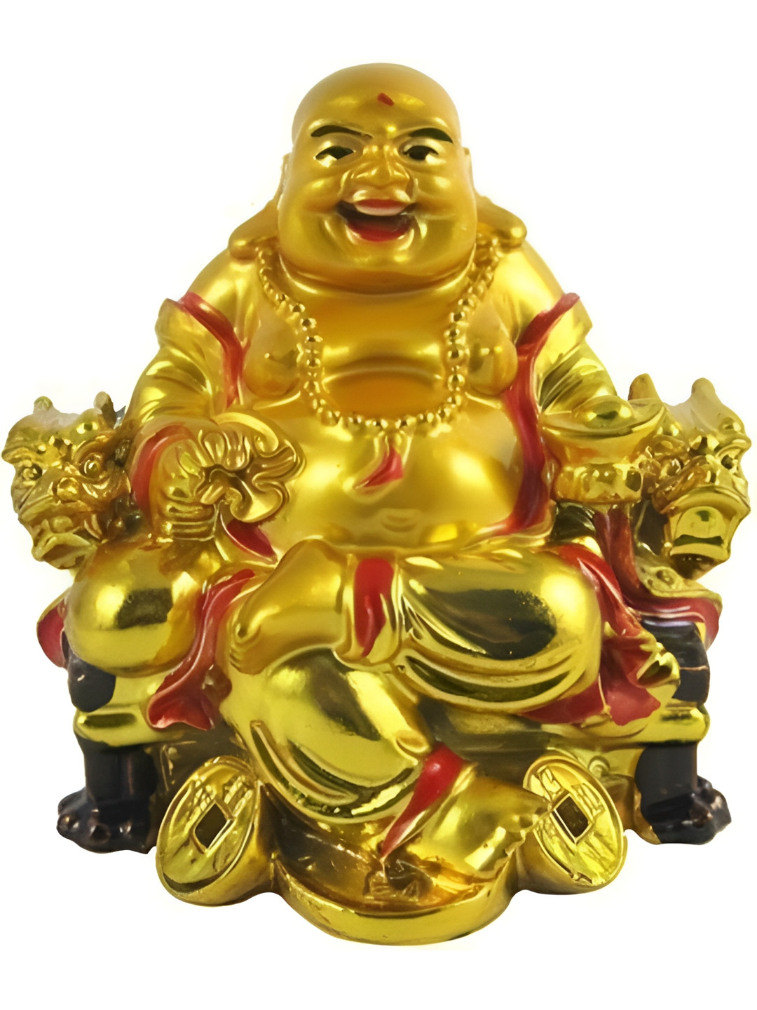 VASTU ART Gold & Red Fengshui Showpiece