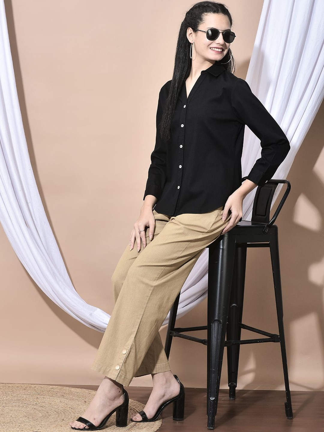 FFU Women Women Spread Collar Regular Fit Shirt