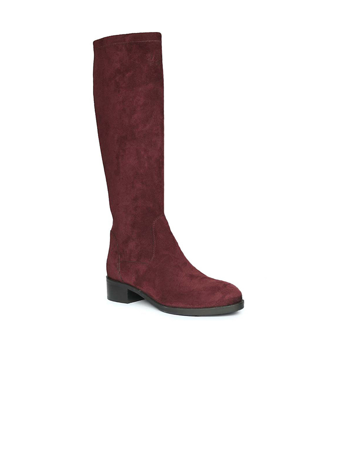 Saint G Block-Heeled Leather Long Boots
