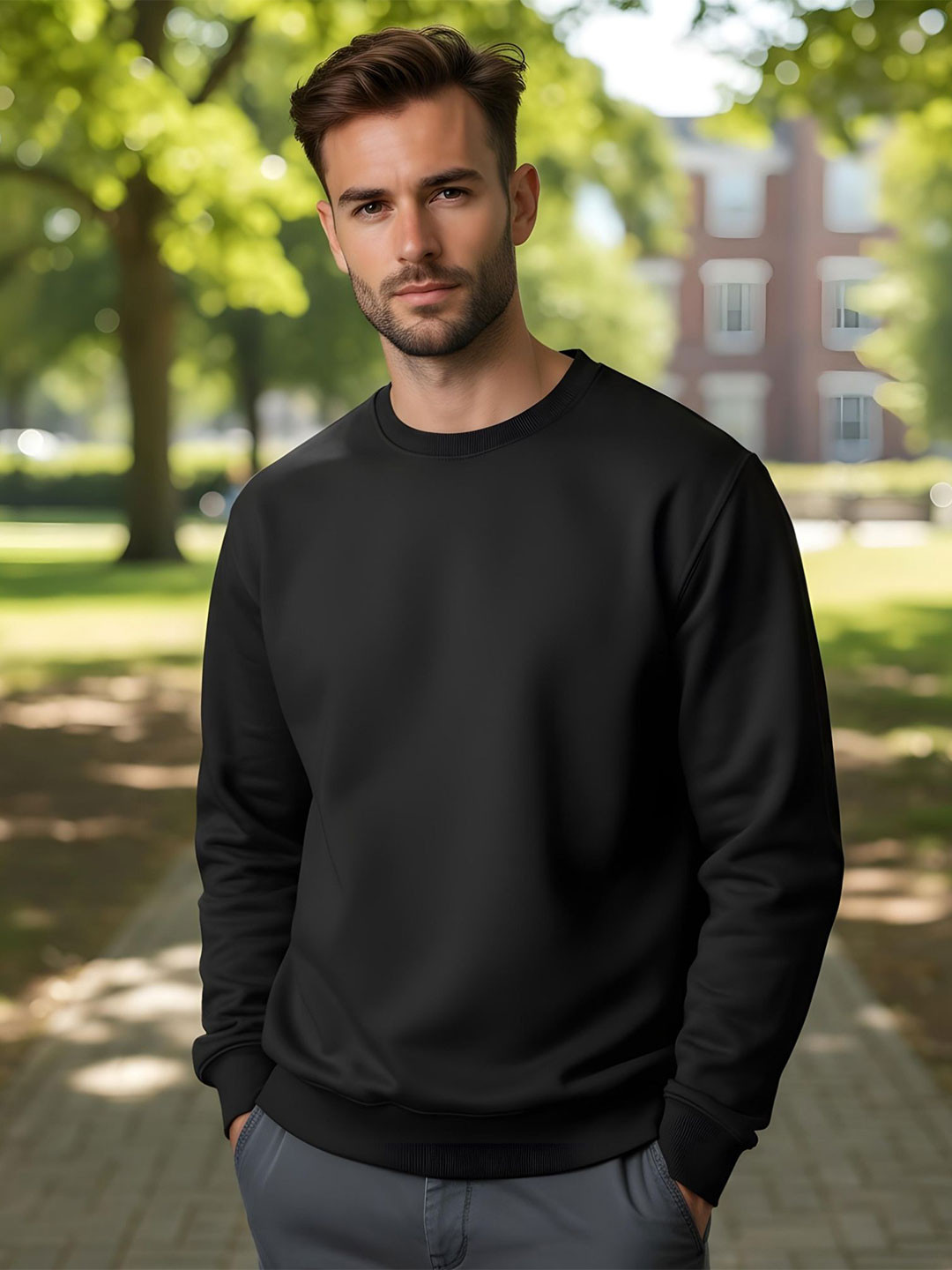 Shopifyy Men Pullover Sweatshirt