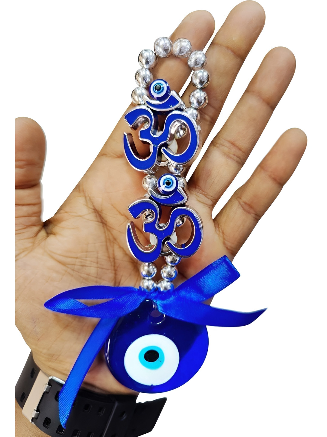 VASTU ART Blue And White Evil Eye Spiritual Wall Decor