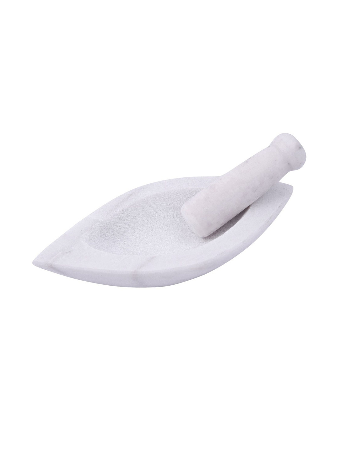 PTR White Marble Mortar and Pestle