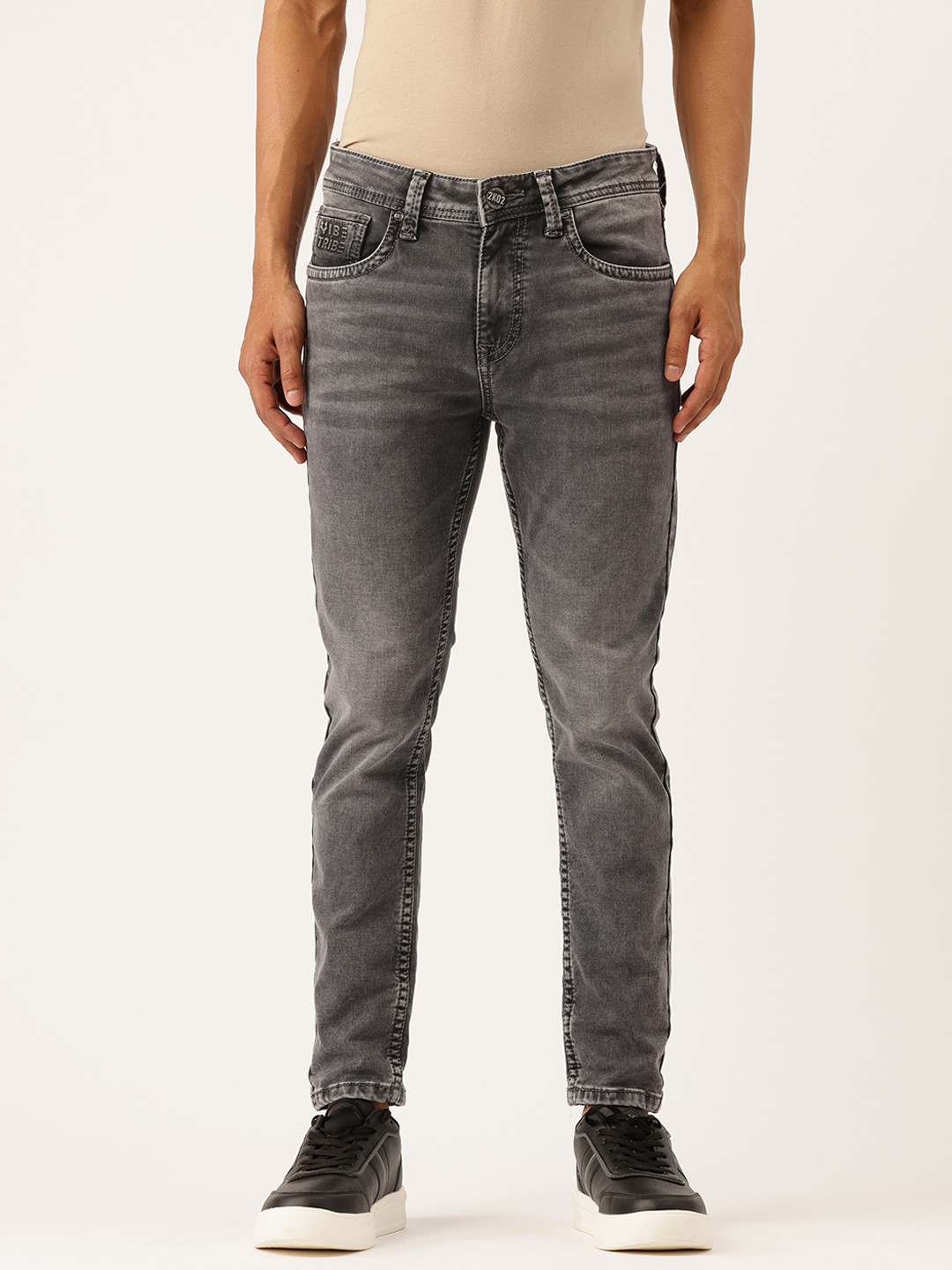 Integriti Men Light Fade Slim Fit Mid-Rise Stretchable Jeans