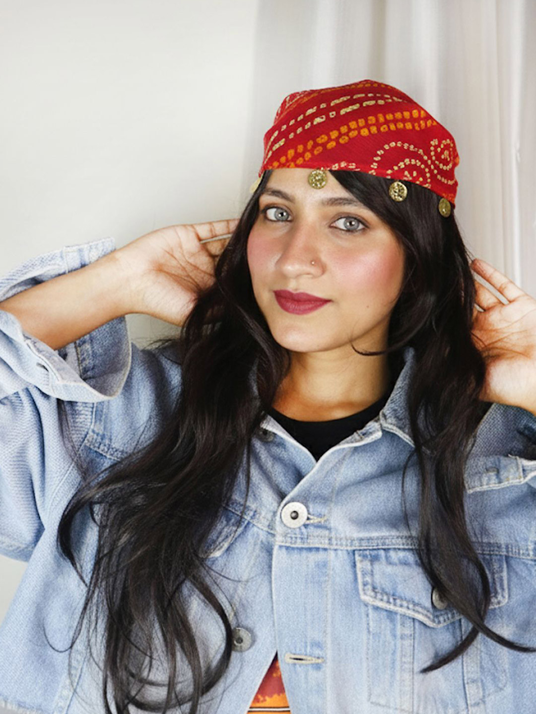 Soho Boho Studio Bandhani Printed Bandana Headband