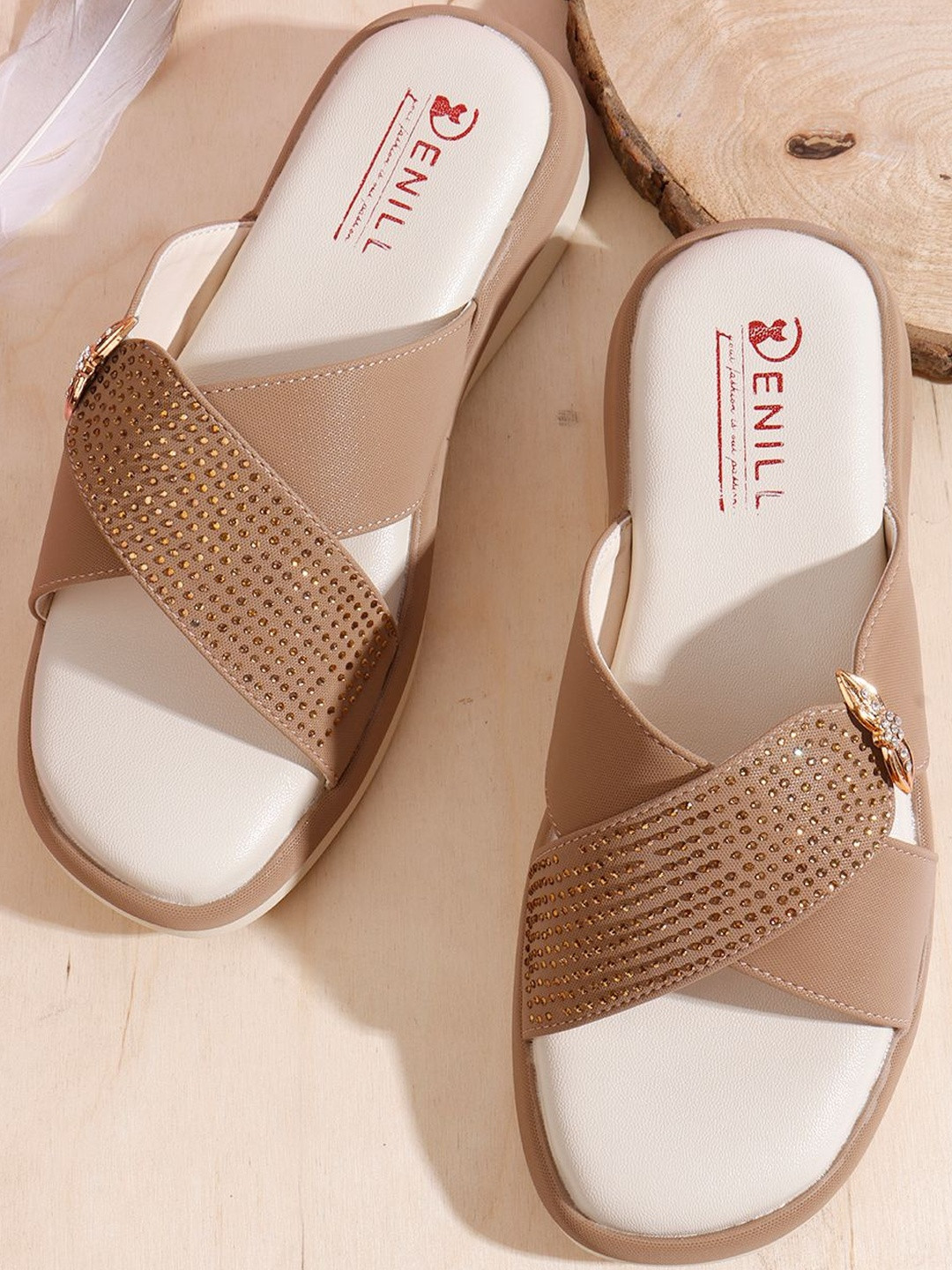 Denill Platform Slip-On Sandals