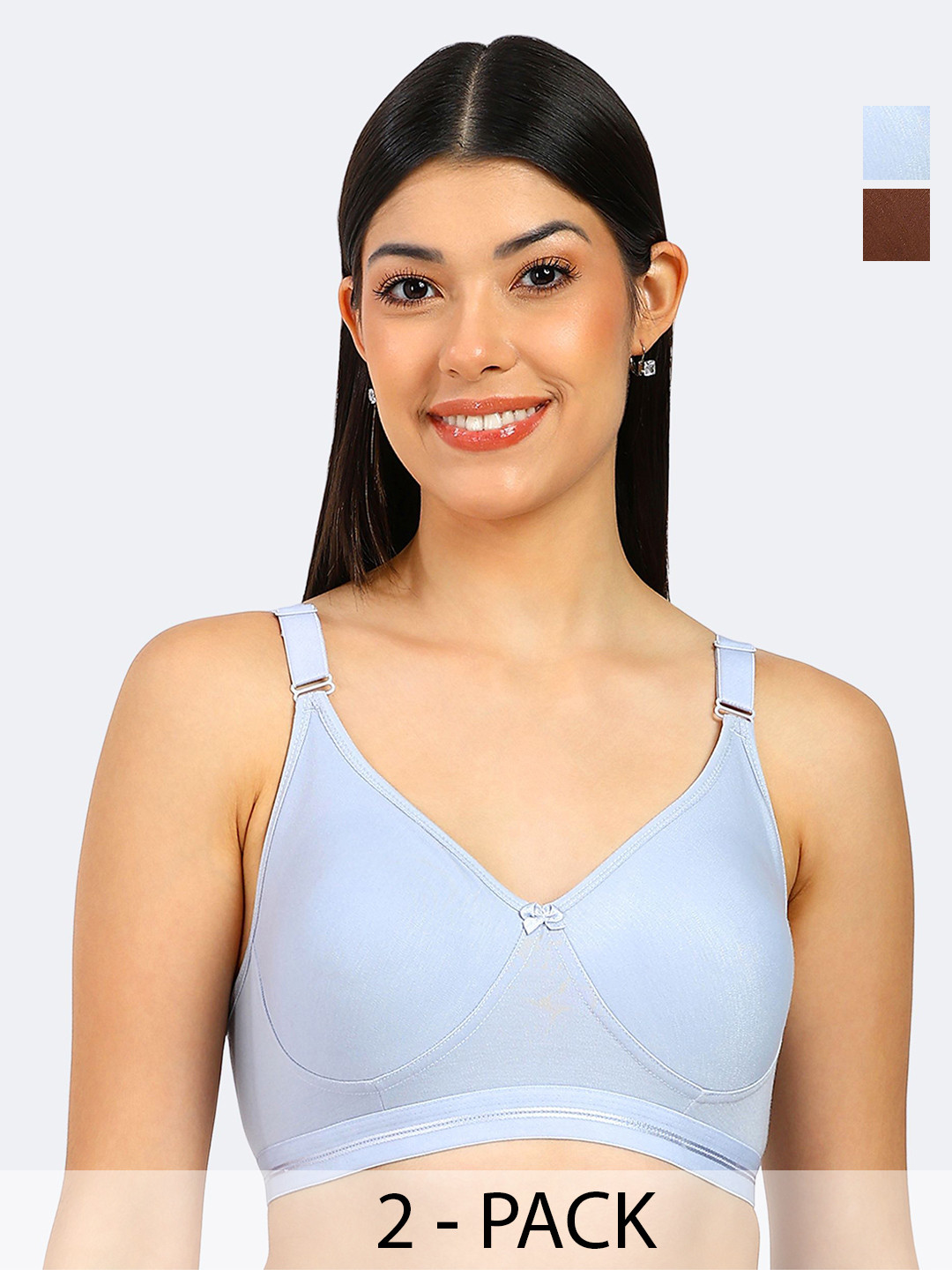 TOFTY Pack Of 2 Full Coverage T-Shirt Bra