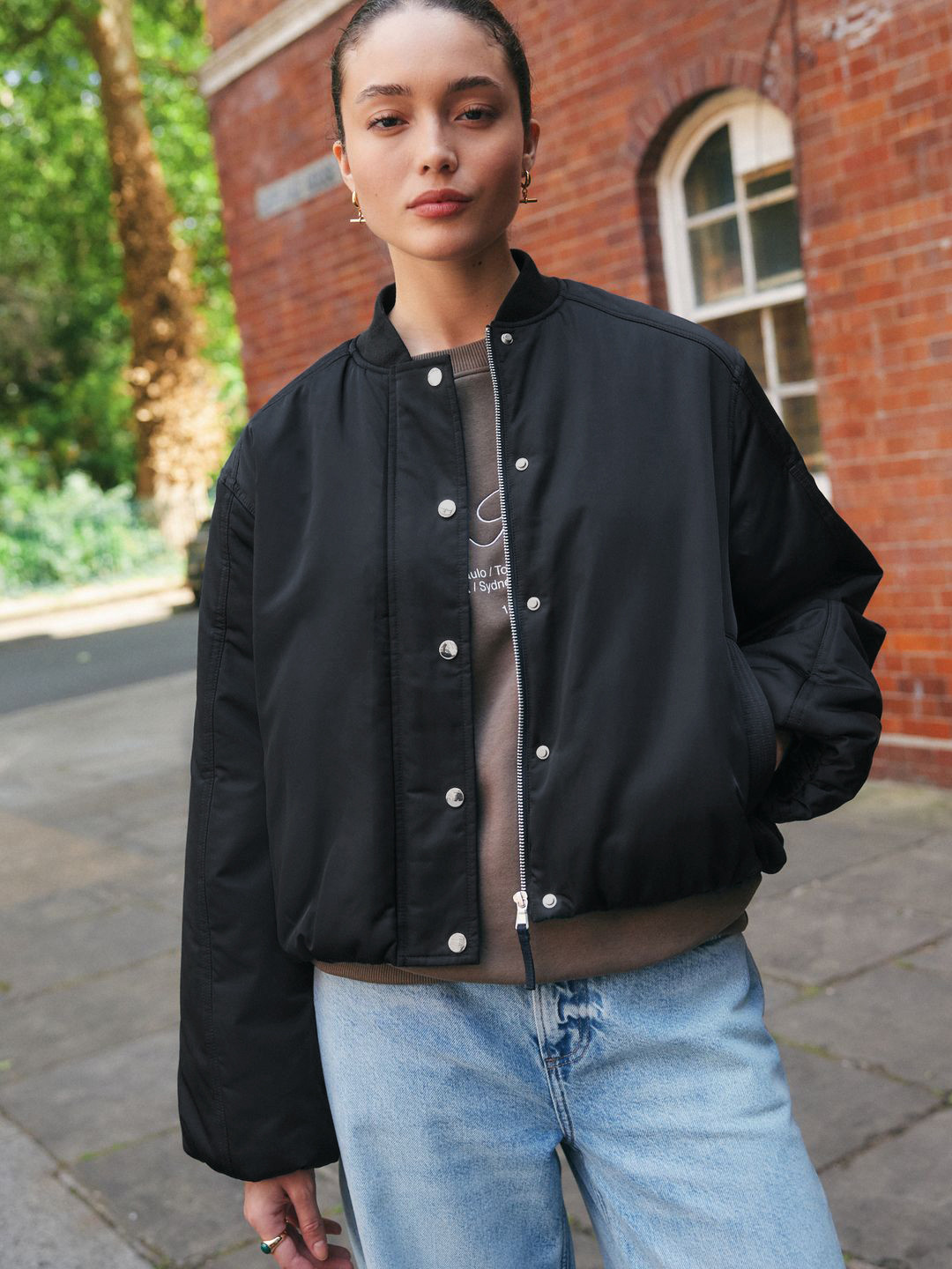 NEXT Mandarin Collar Bomber Jacket