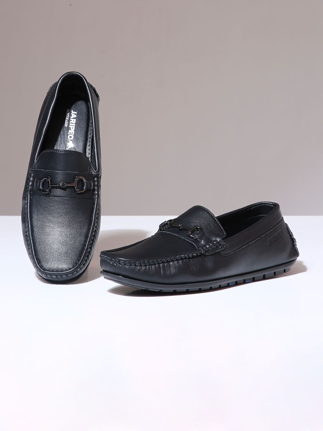 Buckaroo Men Textured Western Embellished Horsebit Loafers
