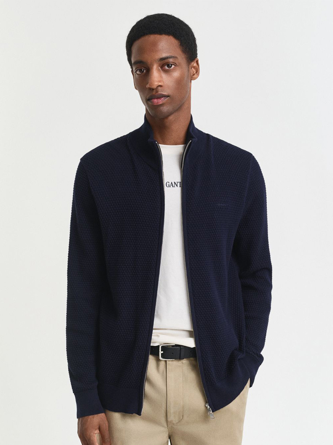 GANT Men Evening Cotton Merino Cardigan