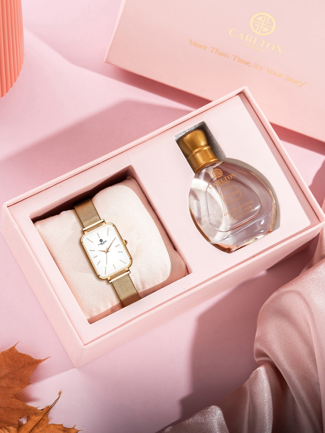 Carlton London Women Watch & Perfume Gift Set CLPLG104