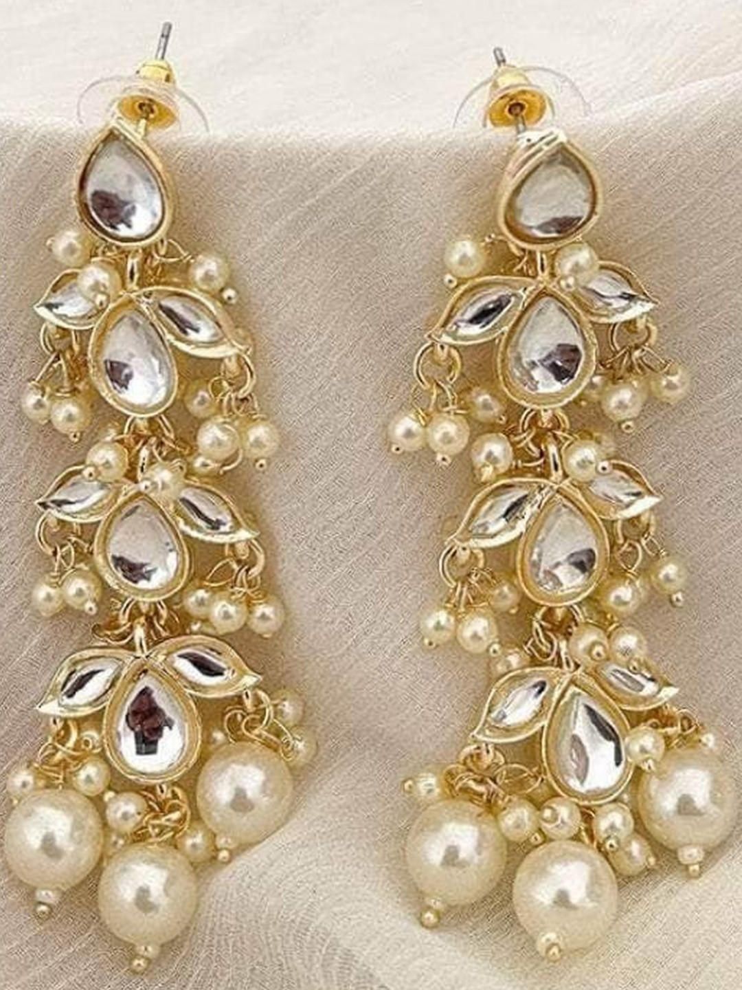 Ishhaara Women Geometric Drop Earrings