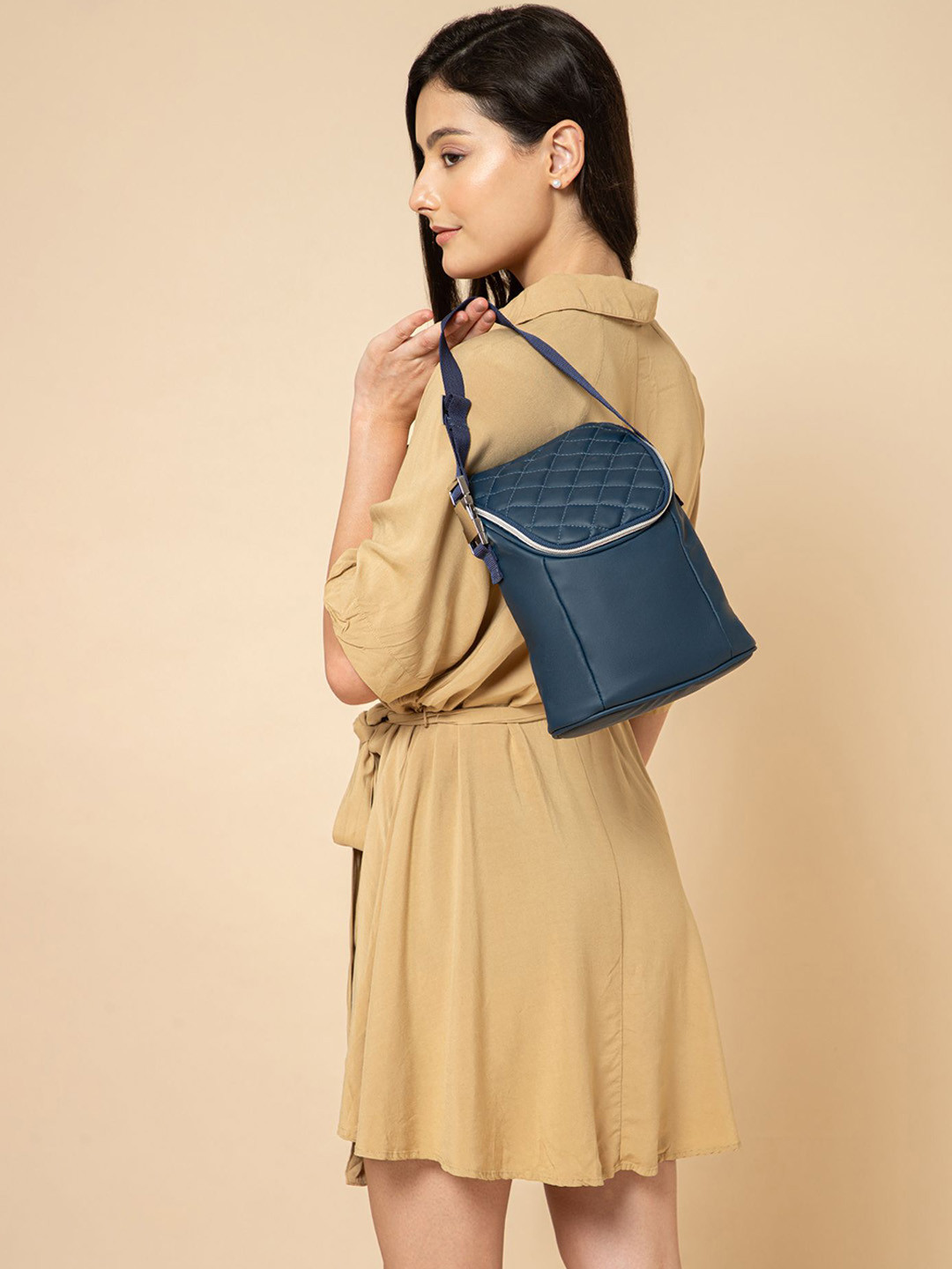 MOMLyf Cubbii Grab and Go Side Bag - Steel Blue