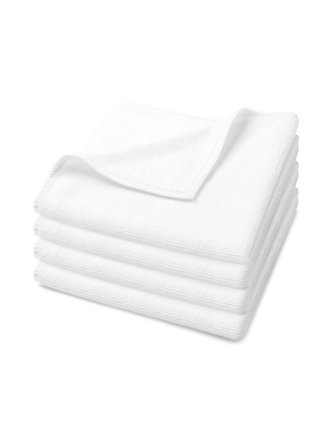 U & U Unique Utilities 4 Pieces White 400 GSM Face Towel