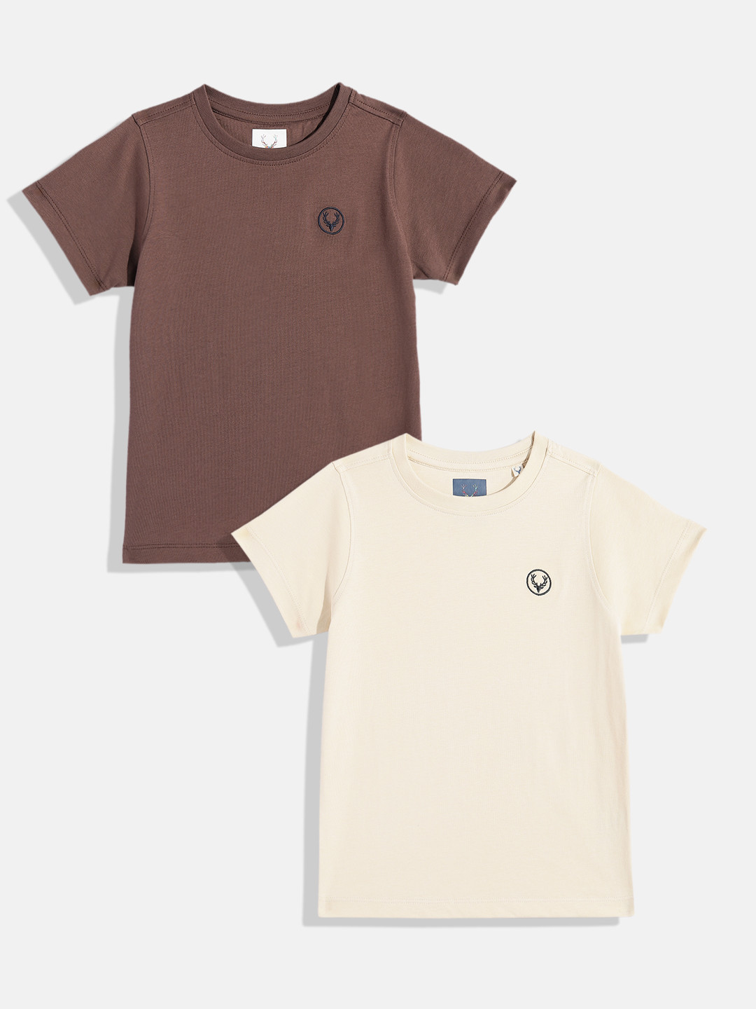 Allen Solly Junior Boys Set 2 Polo Collar Pure Cotton T-shirts