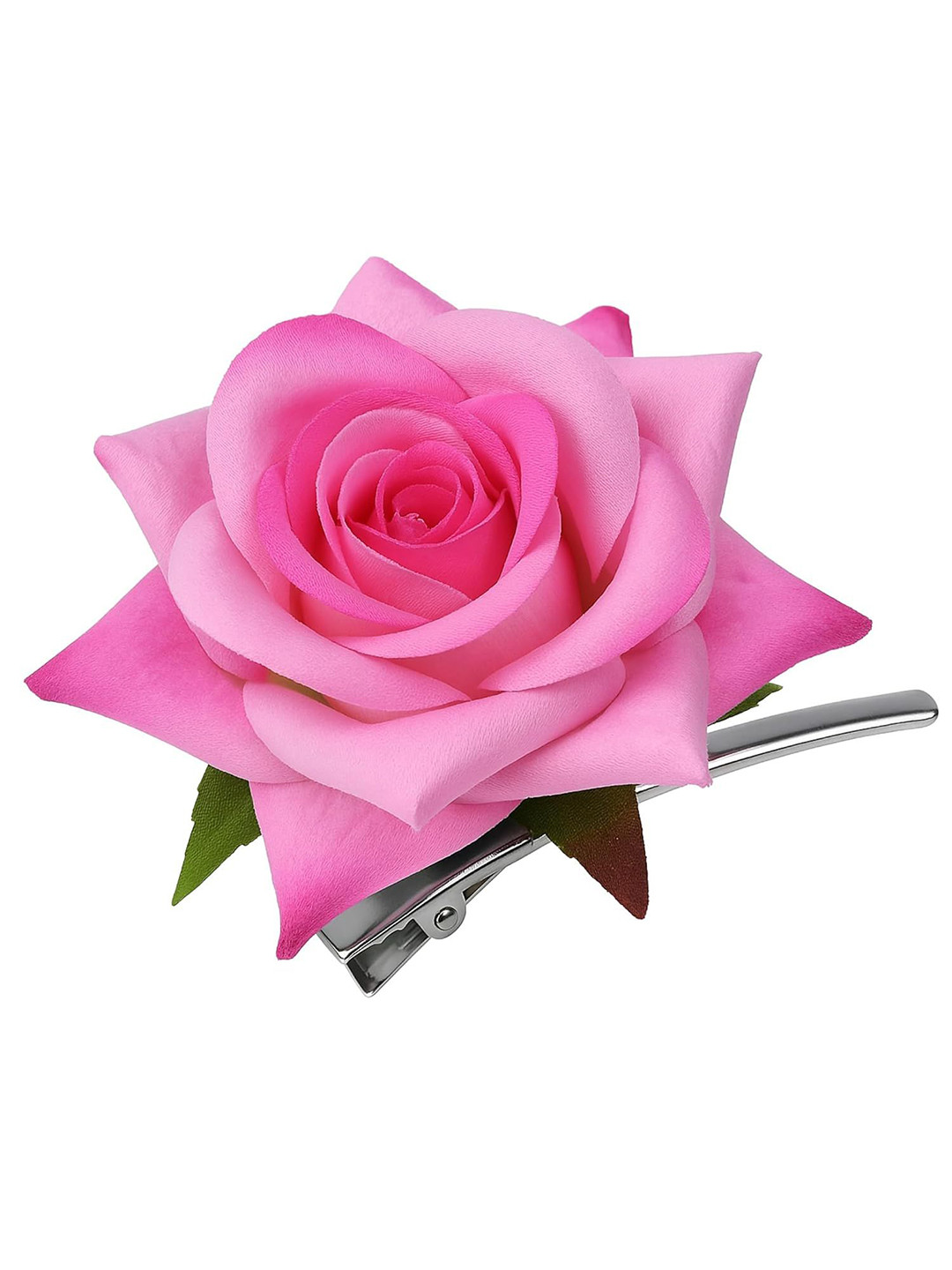 DN Creation Women Set of 2 Rose Artifical Flower Alligator Hair Clip